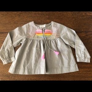 Everbloom rainbow top.  Size girls 4